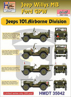 Hm Decals HMDT35042 1/35 Decals J.Willys MB/Ford GPW 101 Airborne Div.