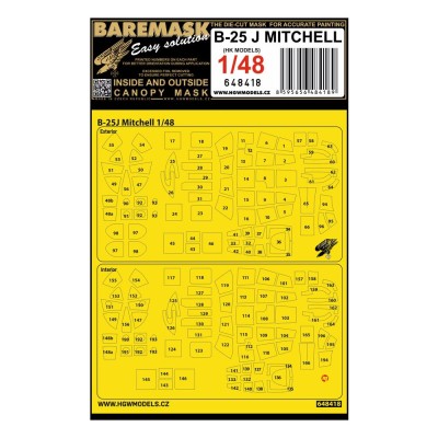 HGW 648418 Mask B-25J Mitchell (HK MODELS) 1/48