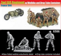 Dragon 6586 British paratroopers (2nd SAS reg., w/welbike and drop tube container, France, 1944)