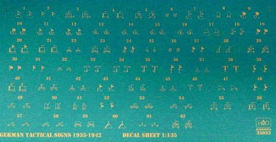 HAD J35033 Decal German Tactical Symbols WWII (part 1) 1/35