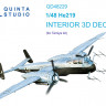 Quinta studio QD48229 He 219 (Tamiya) 3D Декаль интерьера кабины 1/48