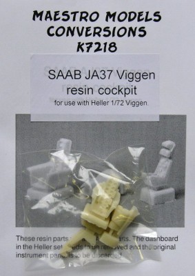 Maestro Models MMCK-7218 1/72 JA37 resin cockpit set