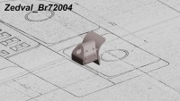 Zedval Br72004 Бронемаска для Т-34-76, пушка Ф-34 1/72