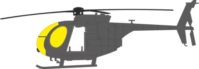 Eduard EX1173 Mask MH-6J (ICM) 1/48