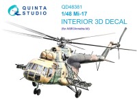 Quinta studio QD48381 Ми-17 (AMK) 3D Декаль интерьера кабины 1/48