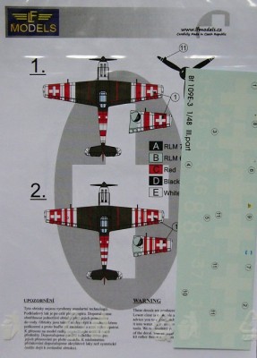 LF Model C4819 Decals Bf 109 over Swiss Part III. (HAS/TAM) 1/48