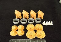 Metallic Details MDR14452 Airbus A380-800 Trent 900 engines x 4 (designed to be used with Revell kits) (3d-printed) 1/144