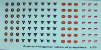 LF Model C72119 Decals Austro-Hungarian propeller labels 1/72