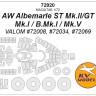 KV Models 72920 AW Albemarle ST Mk.II/GT Mk.I / B.Mk.I / Mk.V (VALOM #72008, #72034, #72069) + маски на диски и колеса VALOM GB 1/72