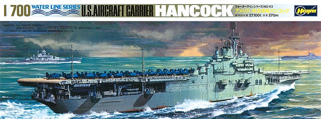 Hasegawa 49708 Американский авианосец Hancock 1/700