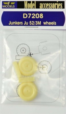 LF Model D7208 Junkers Ju 52/3M weighted wheels 1/72