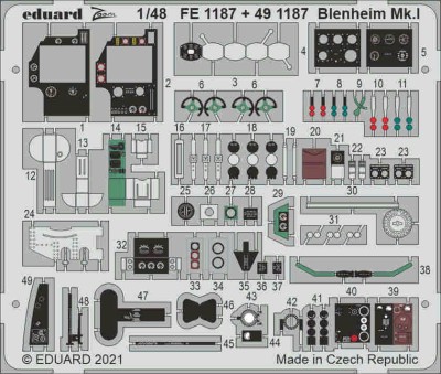Eduard FE1187 Blenheim Mk.I (AIRF) 1/48
