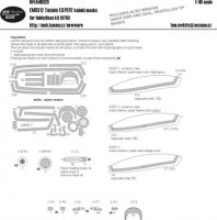 New Ware NWA-M0320 1/48 Mask EMB312 Tucano EXPERT (HOBBY 81763)