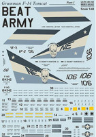 Print Scale 48-163 Grumman F-14 Tomcat Pt.1 (wet decals) 1/48