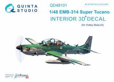 Quinta studio QD48101 EMB-314 Super Tucano (для модели HobbyBoss) 1/48