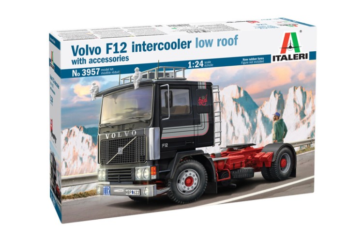Italeri 03957 Volvo F12 Intercooler Low Roof w/ accessories 1/24