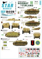 Star Decals 35-C1216 German tanks in Norway & Finland # IV Sturmgeschutz/StuG.III Ausf.F/2, Sturmgeschutz/StuG.III Ausf.G, StuH 42 Ausf.G 1/35