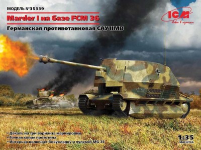 ICM 35339 Marder I на базе FCM 36 германская противотанковая САУ 1/35