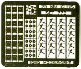 Tom's Modelworks 0773 IJN 25mm guns 1/700