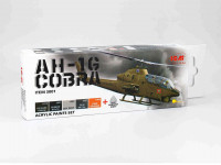 ICM C3001 Набор акриловых красок для Cobra AH-1G (5 красок + матовый лак, по 12 мл)