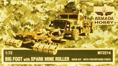 Armada Hobby M72214 BIG FOOT w/ Spark Mine Roller (resin kit&amp;PE) 1/72