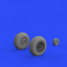 Eduard 648511 BRASSIN 1/48 P-51D wheels diamond tread 2 (EDU)