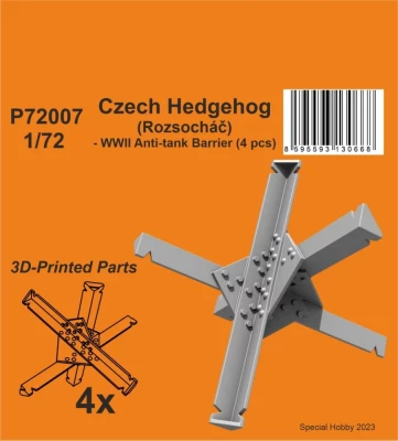 CMK P72007 Czech Hedgehog - WWII Anti-tank Barrier (4x) 1/72