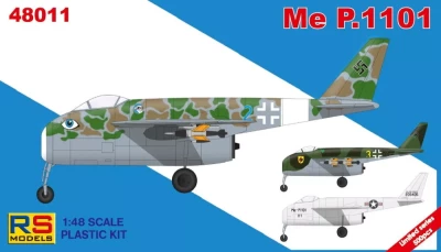 Rs Model 48011 Me P.1101 Alternate Mark. (2x Luftwaffe, USA) 1/48