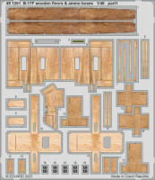 Eduard 491201 SET B-17F wooden floors & ammo boxes (HKM) 1/48