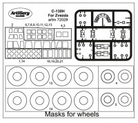 Fly model M7229 Masks for C-130H (ZVE) 1/72