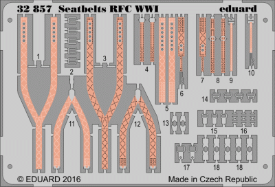 Eduard 32857 Seatbelts RFC WW1 1:32