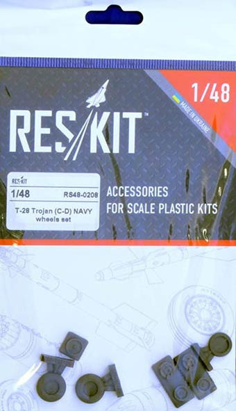 Reskit RS48-0208 T-28 Trojan (C,D) NAVY wheels (REV,RDN,MONO) 1/48