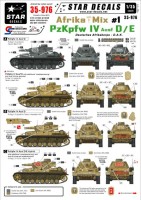 Star Decals STAR35976 Afrika Mix #1. Pz.Kpfw.IV Ausf.D and Ausf.E 1/35