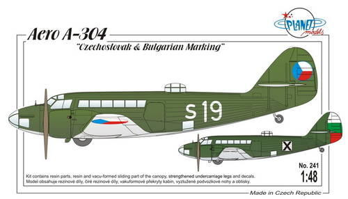 Planet Models PLT241 Aero A-304"Czechoslovak&Bulgarian Service" 1:48