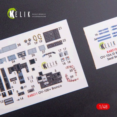 Reskit K48011 OV-10D+ Bronco interior 3D decals (ICM) 1/48
