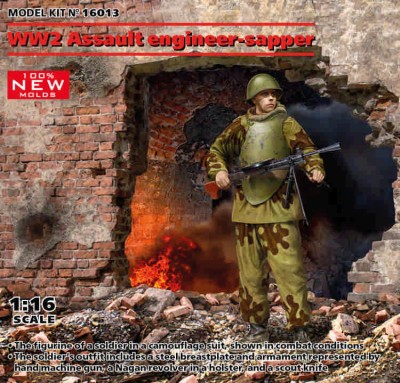 ICM 16013 Soviet WWII assault engineer-sapper (1 fig.) 1/16