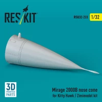 Reskit U32233 Mirage 2000B nose cone (KITTYH/ZIMMI) 1/32