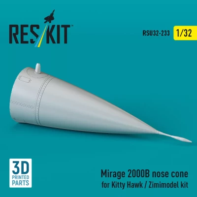 Reskit U32233 Mirage 2000B nose cone (KITTYH/ZIMMI) 1/32