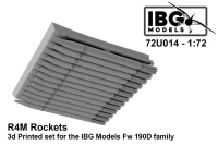 IBG Models U7214 R4M Rockets for Fw 190D (3D-Printed) 1/72