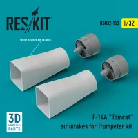 Reskit RSU32153 F-14A 'Tomcat' air intakes (TRUMP) 3D Print 1/32