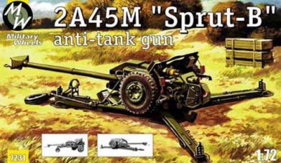Military Wheels MW7231 2A45M &quot;Sprut-B&quot; противотанковая пушка 1/72