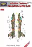 Lf Model M72155 Mask MB-326K Impala Italian AF Camo Painting 1/72