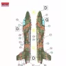 Lf Model M72155 Mask MB-326K Impala Italian AF Camo Painting 1/72
