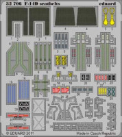 Eduard 32706 1/32 Фототравление привязные ремни F-14D seatbelts
