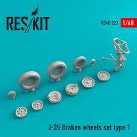 Reskit RS48-0223 J-35 Draken Type 1 wheels (HAS/EDU) 1/48