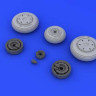 Eduard 648103 1/48 Набор дополнений MiG-21F wheels