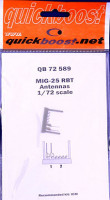 QuickBoost QB72589 MiG-25 RBT antennas (ICM) 1/72