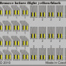 Eduard 73018 Remove Before Flight yellow/black