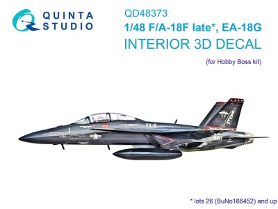 Quinta Studio QD48373 F/A-18F late / EA-18G (Hobby Boss) 1/48