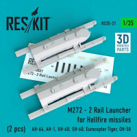 Reskit 35021 M272 - 2 Rail Launcher for Hellfire missiles 1/35